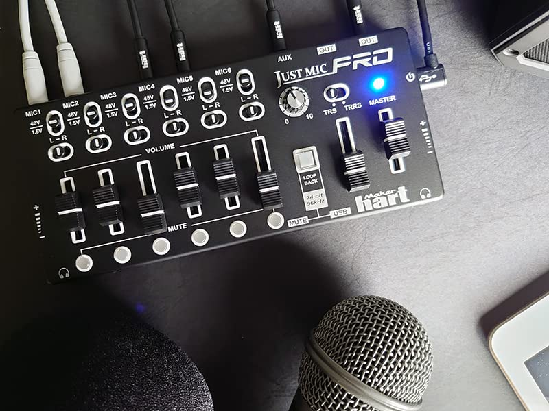 オーディオミキサーMaker hart Just Mic Pro + プレゼント Amazon.com: Maker hart Just Mic Multitrack Workstation /6